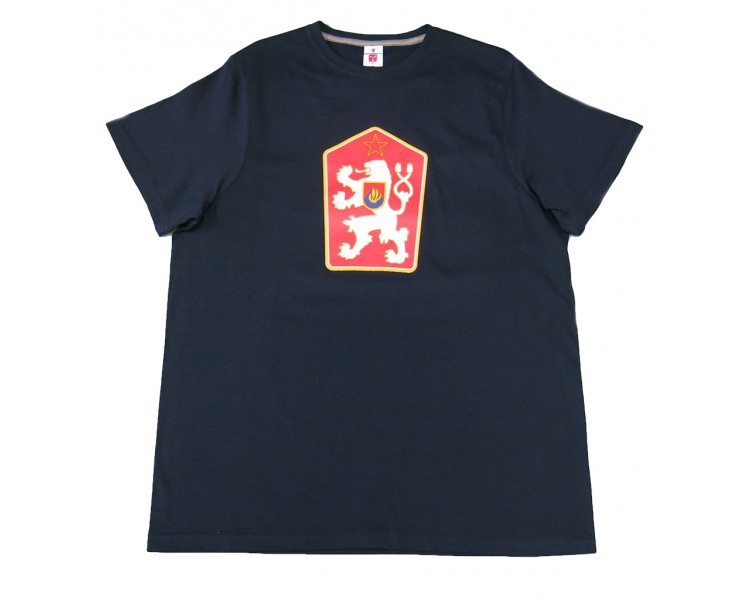 T-shirt Retro Checoslováquia azul