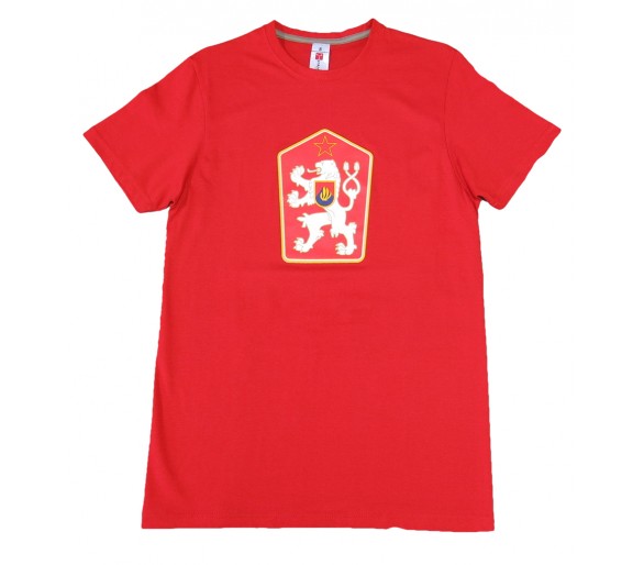 T-shirt Retro Tchécoslovaquie rouge