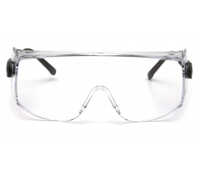 Defiant ESB1010SJ ، نظارات واقية ، جوانب سوداء ، شفافة