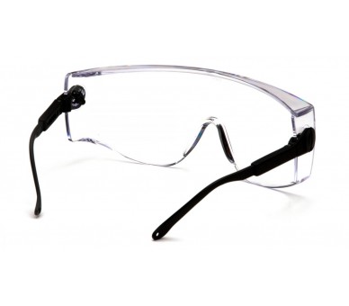 Defiant ESB1010SJ, óculos, lados pretos, transparente