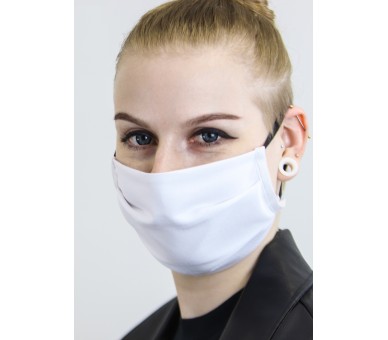 Two-layer textile protective mask