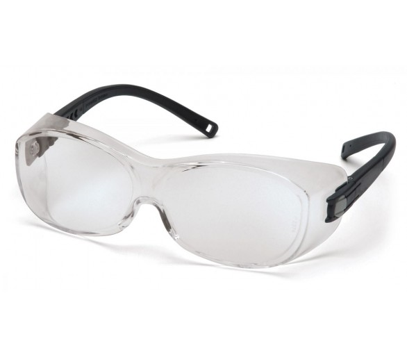 OTS ES3510SJ ، نظارات واقية ، جوانب سوداء ، شفافة