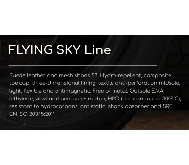 DUNLOP Flying SKY S3 - рабочие и защитные ботинки черные
