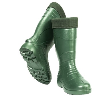 Kolmax EVA MALE 64 HIGH WELLINGTON botas altas de inverno verde para homem de borracha