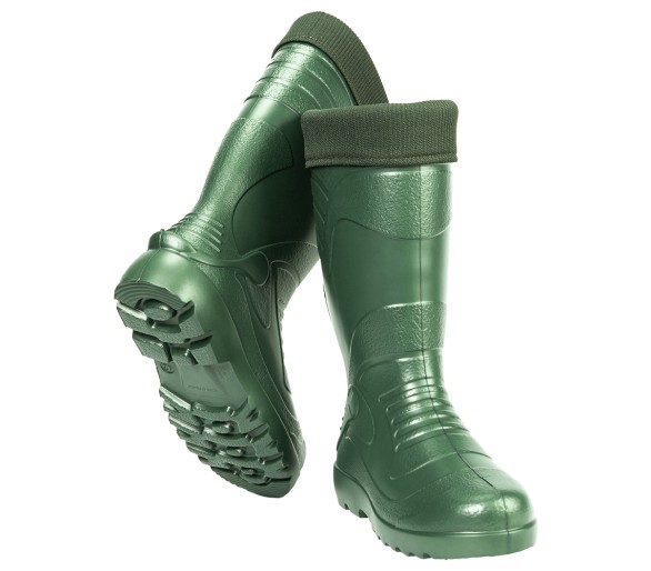 Kolmax EVA MALE 64 HIGH WELLINGTON stivali di gomma alti invernali da uomo di colore verde