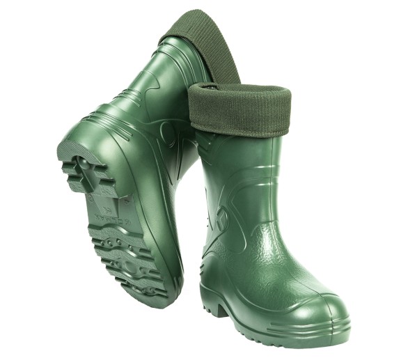 Kolmax EVA MALE 34 WELLINGTON stivali invernali di gomma da uomo di colore verde