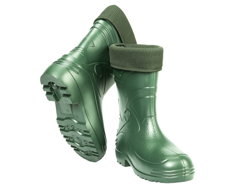 Kolmax EVA MALE 34 WELLINGTON stivali invernali di gomma da uomo di colore verde