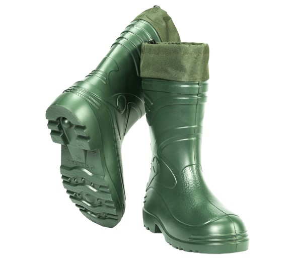 Kolmax EVA MALE 35 WELLINGTON stivali invernali in gomma da uomo di colore verde