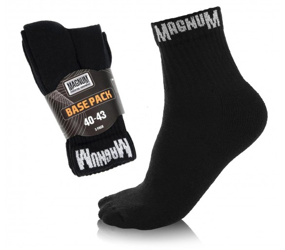 Ponožky MAGNUM Base Pack Black 3ks / balenie - vojenské a policajné doplnky