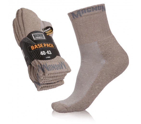 Socks MAGNUM Base Pack Desert 3pcs / Packaging - Military and Police Accessories