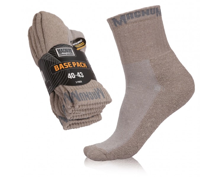 Magnum BASE PACK Desert ponožky 3ks / balení - vojenské a policejní doplňky