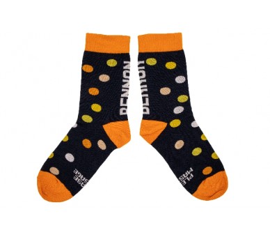 BENNONKY Blue/Orange Socks