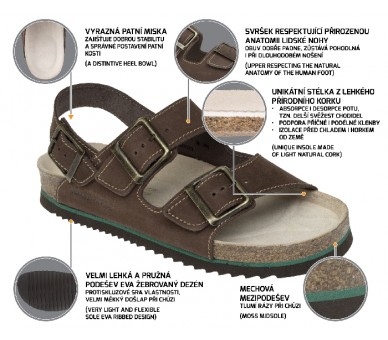 Sandalo MARRONE CORKS