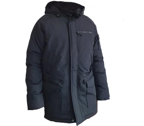 Autostadt Men&#39;s work insulated jacket, black Size L