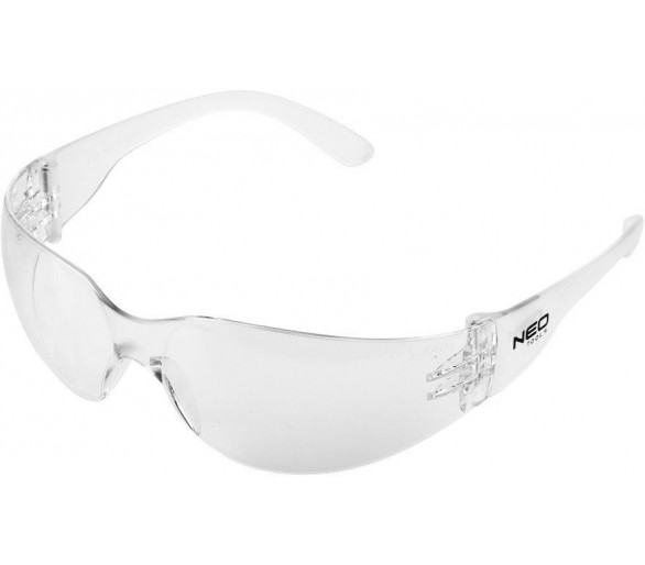 NEO TOOLS Robuste Schutzbrille, Polycarbonat, klare Gläser