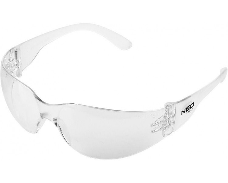 NEO TOOLS Durable protective glasses, polycarbonate, clear lenses