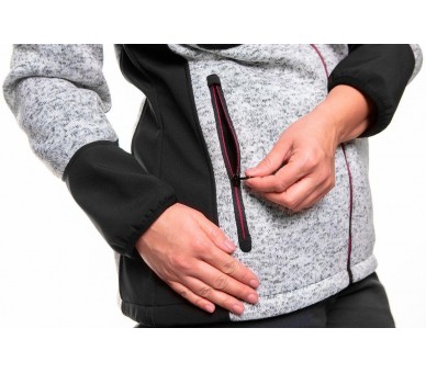 NEO TOOLS Veste softshell tricotée femme avec renforts noir-gris Taille XL/42