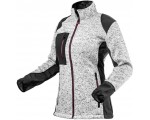 NEO TOOLS Női kötött softshell kabát megerősítésekkel, fekete-szürke XXL/44-es méret