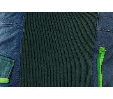 NEO TOOLS Montérkové kalhoty s laclem, premium, modro-zelené