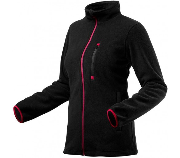NEO TOOLS Damen Fleece-Sweatshirt schwarz Größe L/40