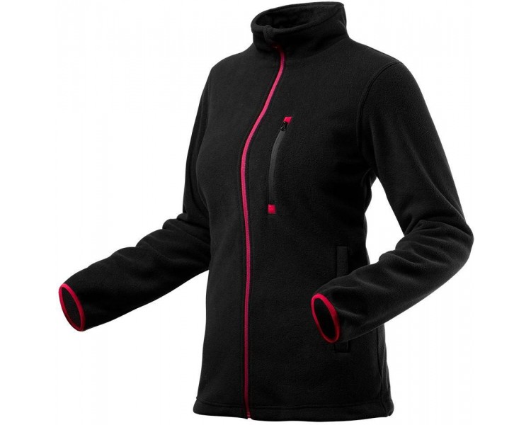 NEO TOOLS Damen Fleece-Sweatshirt schwarz Größe XL/42