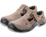 NEO TOOLS Safety sandals s1 src, suede, brown Size 43