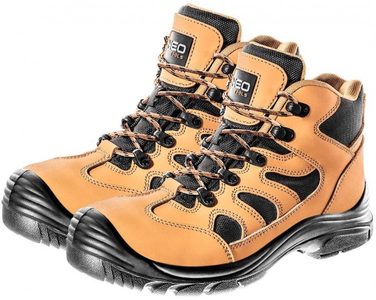 أحذية NEO TOOLS الآمنة للكاحل من جلد النوبوك S3 src، خالية من المعدن