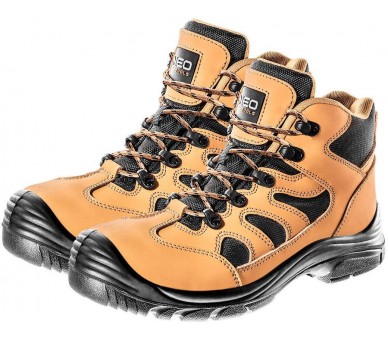 أحذية NEO TOOLS الآمنة للكاحل من جلد النوبوك S3 src، خالية من المعدن
