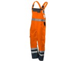 NEO TOOLS Reflexné pracovné nohavice, vodeodolné, oranžové Veľkosť L/52