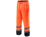 NEO TOOLS Reflexní pracovní kalhoty, nepromokavé, oranžové
