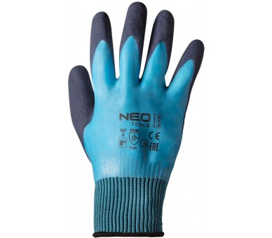 NEO TOOLS Working gloves dog latex coated, 2 layers Size 9 cm