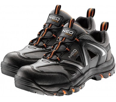 NEO TOOLS Work sandals ob, black-grey Size 45
