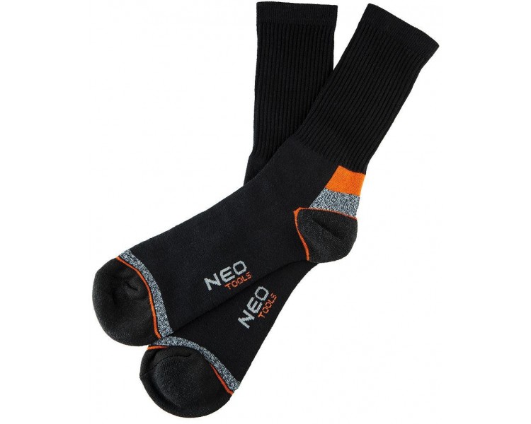 NEO TOOLS Ponožky rebrované, dlhé