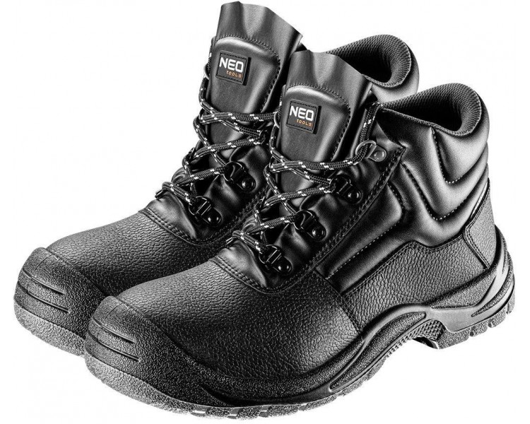 NEO TOOLS Work boots o2 src, leather, black Size 41