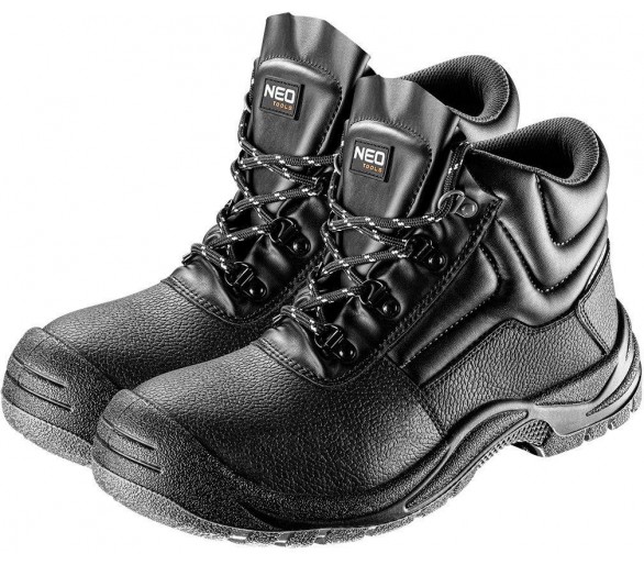 NEO TOOLS Work boots o2 src, leather, black Size 42