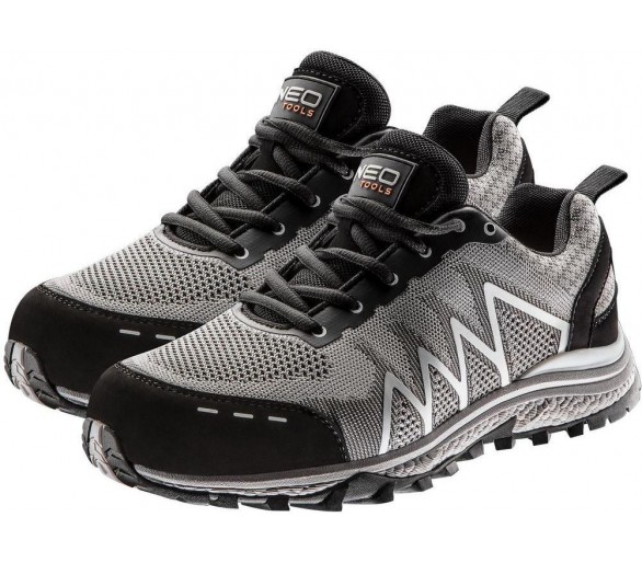 NEO TOOLS Zapatos de trabajo o1, sin metales, gris-negro Talla 47
