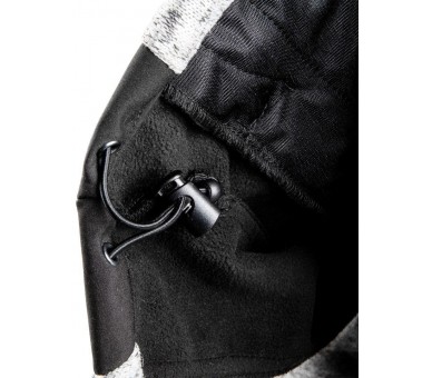 NEO TOOLS Pletená pracovní softshell bunda, černo-šedá Velikost L/52