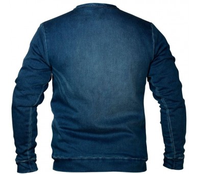 NEO TOOLS Sweat-shirt en jean pour homme, bleu Taille XXL/56