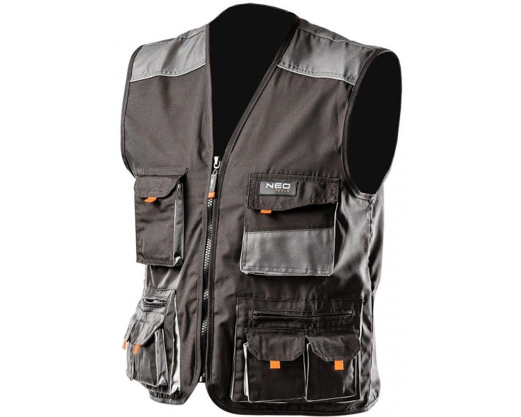 NEO TOOLS Work vest, grey Size L/52