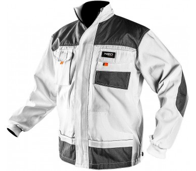 NEO TOOLS Men's work jacket white Size M/50