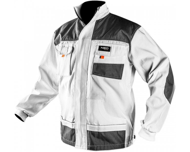 NEO TOOLS Men's work jacket white Size M/50