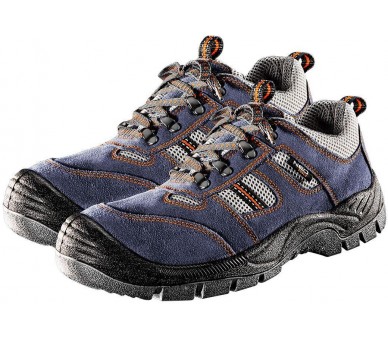 NEO TOOLS Safety shoes, suede leather Size 39
