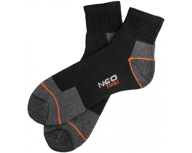 NEO TOOLS Ponožky krátké, černé
