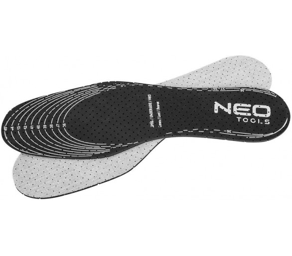 NEO TOOLS Charcoal insole - universal size - cut to size