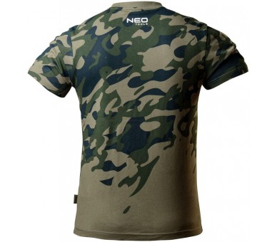 NEO TOOLS T-shirt with camouflage print camo Size S/48