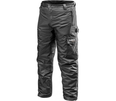 NEO TOOLS Panské pracovní kalhoty, zateplené, oxfordská látka Velikost M/50