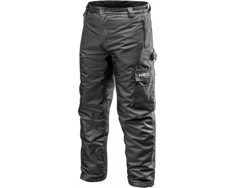 NEO TOOLS Panské pracovní kalhoty, zateplené, oxfordská látka Velikost L/52