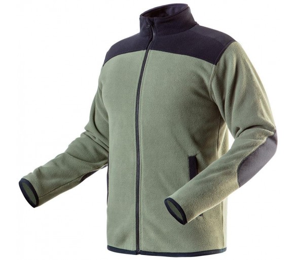 NEO TOOLS Флисовая куртка Polar, усиленная, камуфляжная, оливкового цвета Размер S/48
