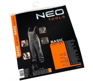 NEO TOOLS Panské pracovné nohavice s trakmi Veľkosť M/50