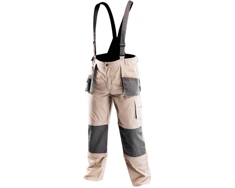 NEO TOOLS Męskie spodnie robocze z szelkami 6 w 1, rozmiar XL/56